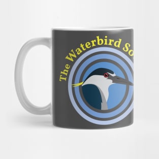 Night-Heron (Large Logo, Yellow Text) Mug